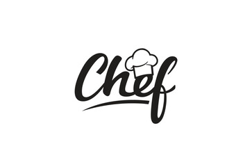 Creative Chef Hat Symbol Text Alphabet Font Letter logo Vector Design Illustration