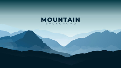 mountain landscape with fog, mountain with fog landscape background, mountain walpaper for dekstop