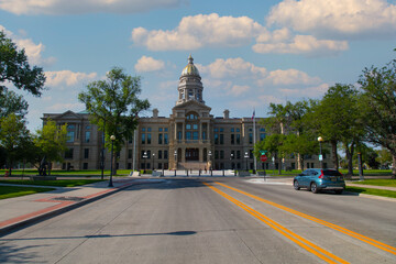 Fototapeta na wymiar Wyoming state capitol building in Cheyenne, Wyoming