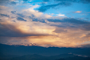Obraz premium Montañas nevadas de Colombia, Manizales Caldas 