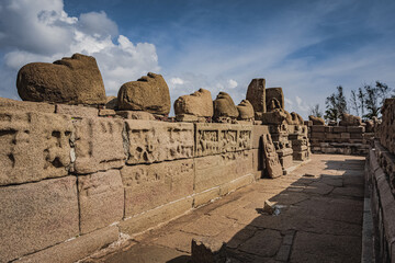 Shore temple built by Pallavas is UNESCO`s World Heritage Site located at Mamallapuram or...