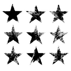 Black grunge stars set