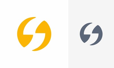 Letter S logo design. initial S logo icon design. Geometric abstract logos