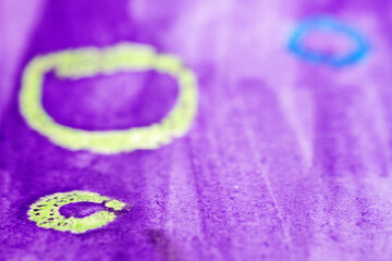 Extreme close up of watercolor on paper texture