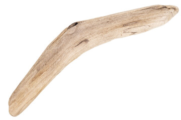 Piece of driftwood isolated on white