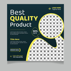 Best Quality Product Social Media Post Template