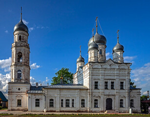 Fototapeta na wymiar St. Trinity cathedral, year of construction - 1855. Сity of Pereslavl-Zalessky, Russia
