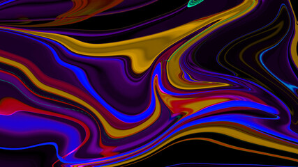 Moving colorful lines of abstract background,