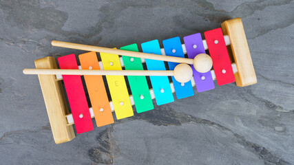 typical childrens xylophone