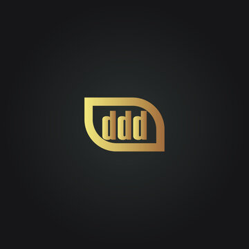 DDD letter design for logo and icon.vector illustration.