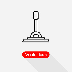 Control Lever Icon, Arm Lever Icon Vector Illustration Eps10