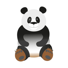 Panda bear. A character. Vector illustration