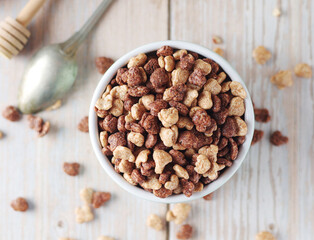 Dry muesli ready for healthy breakfast	