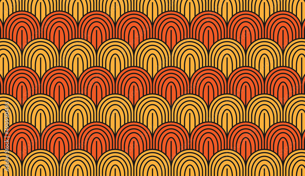 Poster seamless pattern. fingerprint pattern. modern style pattern design