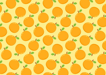 Orange pattern background. Orange cartoon vector.