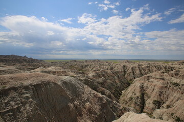 Badlands National Park southwest of South Dakota, United States