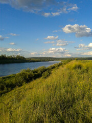 rivers in the summer in the Lipetsk region