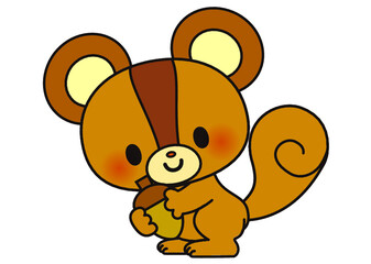 リス,りす,動物,動物園,かわいい,可愛い,シマリス,ドングリ,どんぐり,木の実,小動物,哺乳類,リス科,アニマル,どうぶつ,デフォルメ,手描き,単品,ゆるい,シンプル,生き物,ゆるキャラ,小さい,子供向け,キャラクター,生物,飼育,サファリパーク,アイコン,イラスト