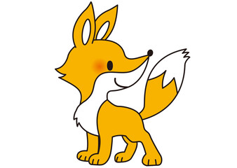 キツネ,きつね,狐,動物,動物園,かわいい,可愛い,野生,デフォルメ,単品,フォックス,子供向け,アニマル,キャラクター,生物,飼育,生き物,サファリパーク,アイコン,イラスト