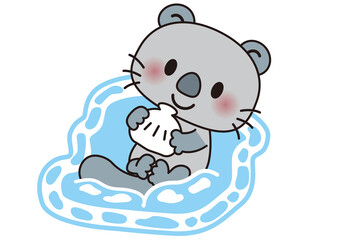 ラッコ,らっこ,動物,水族館,かわいい,可愛い,海,貝,泳ぐ,生きもの,野生動物,動物園,海洋生物,哺乳,生き物,自然,環境,野生,飼育,アクアリウム,哺乳類,子供向け,アニマル,キャラクター,生物,サファリパーク,アイコン,イラスト