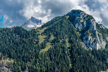 Dolomites. Monte Civetta and the Coldai lake. Dream summer