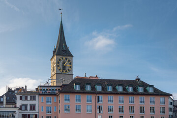 St Peters Church Tower - Zurich, Switzerland