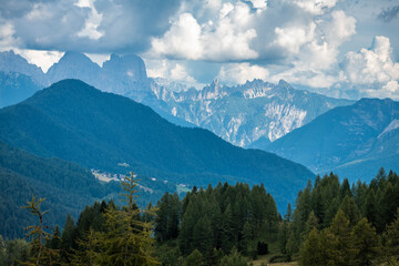 Dolomites. Monte Civetta and the Coldai lake. Dream summer