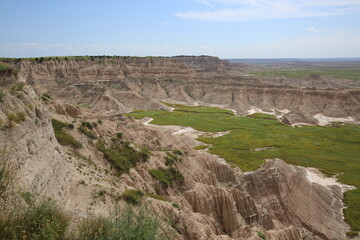 Fototapeta na wymiar Badlands National Park southwest of South Dakota, United States