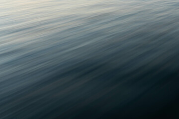 Soft motion blur blue water