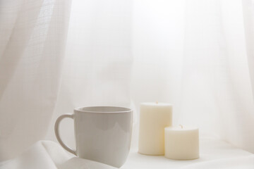 White cup mockup