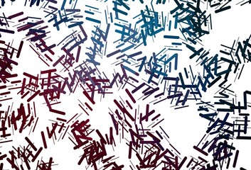 Dark blue, red vector background with straight lines.