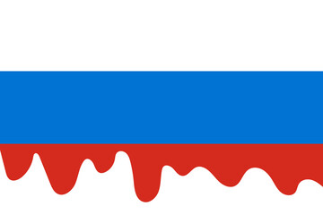 Anti-war Russian flag. No war in Ukraine. Pray for Ukraine. Stop the war. 