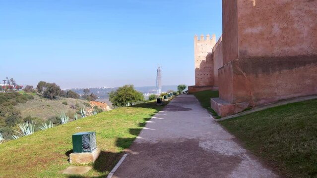 Mohammed VI tower under construction in Rabat