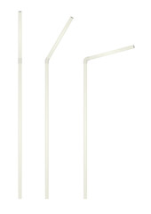 White blank straw. vector illustration