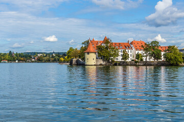 Fototapeta na wymiar Lindau, Germany. Scenic view from the lake