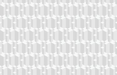 Abstract 3d geometric seamless pattern. Isometric optical illusion modern background.