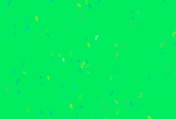 Light Blue, Yellow vector doodle layout.