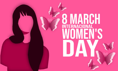 Naklejka na ściany i meble 8 march international women's day