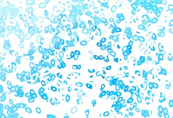 Obraz premium Light BLUE vector backdrop with dots.