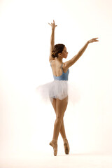 a girl dancer in a dance pose © artem