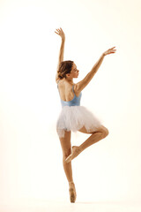 a girl dancer in a dance pose