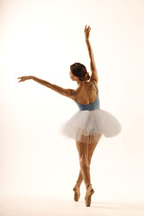 a girl dancer in a dance pose © artem