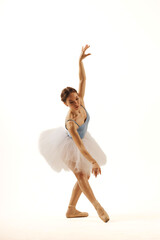 a girl dancer in a dance pose © artem