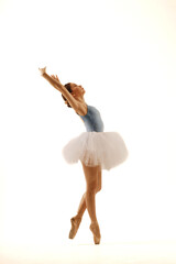 a girl dancer in a dance pose © artem