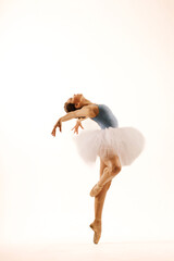a girl dancer in a dance pose © artem