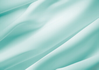 Cosmetic silky cream texture green background