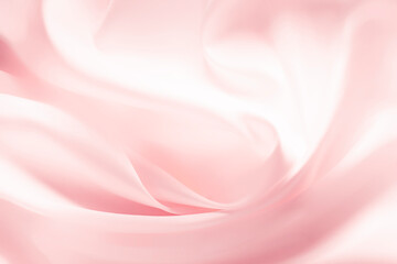 Cosmetic silky cream texture pink background - obrazy, fototapety, plakaty