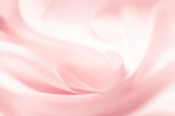 Deurstickers Cosmetic silky cream texture pink background © tatyanarow
