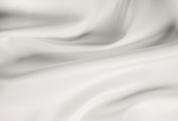 Fototapeta na wymiar Cosmetic silky cream texture white background