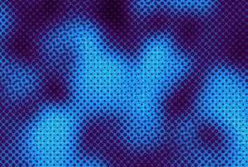 Purple and Blue Gradient Halftone Pattern Background